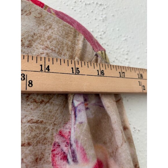 Coldwater Creek Floral Print Womens Long Sleeve Top L Fairy Bohemian - Picture 6 of 10